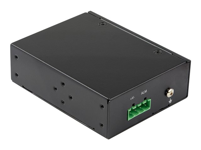 StarTech.com Industrial Fiber to Ethernet Media Converter, 1Gbps SFP to RJ45/ Cat6, Singlemode/Multimode Optical Fiber to Copper Gigabit Eternet Network, 12-56V DC, IP-30/ -40 to +75C - Fiber Media Converter (IMC1GSFP) - Fibre media converter - GigE - 1000Base-SX, 1000Base-T - RJ-45 / SFP (mini-GBIC)