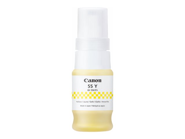Canon GI 55 Y - 40 ml - yellow - original - hanging box - ink refill - for MAXIFY GX1050, GX2050