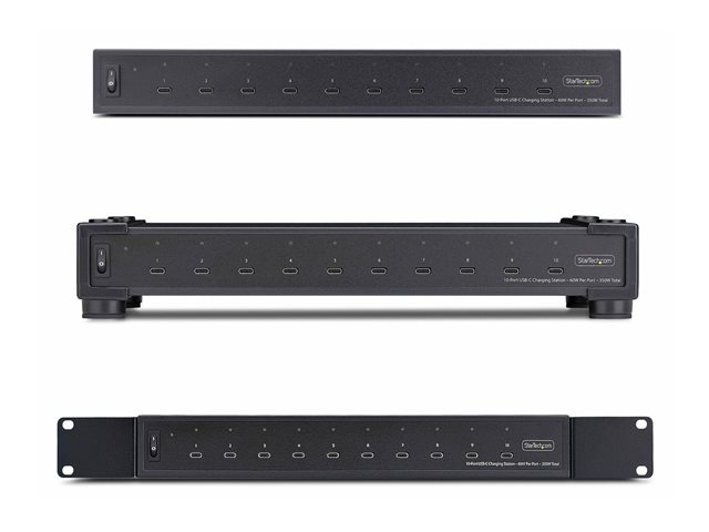 StarTech.com - Hub - 10 x USB-C - desktop, rack-mountable