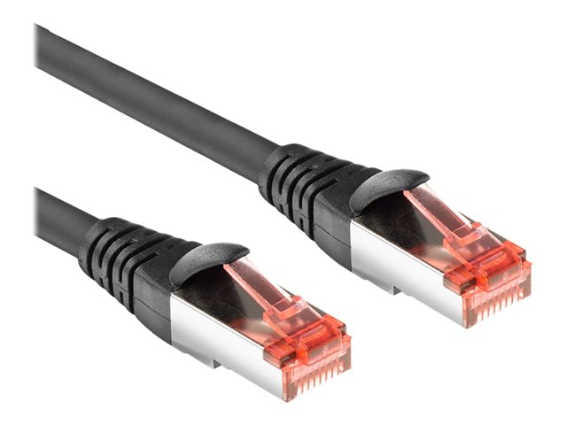 CAT6A U/FTP PVC FLEX BK 0.5M. 1 stk