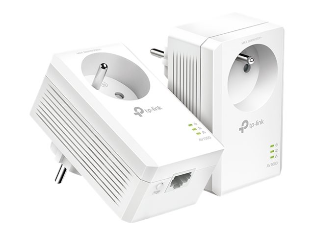 TP-Link TL-PA7017P KIT V4 - Starter Kit - powerline adapter kit 1GbE, HomePlug AV (HPAV), HomePlug AV (HPAV) 2.0 - wall-pluggable