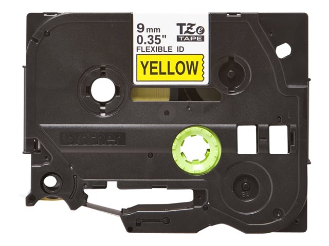 Brother TZe-FX621 - Black on yellow - Roll (0.9 cm x 8 m) 1 cassette(s) flexible tape - for Brother PT-D210, D600, H110, P-Touch PT-1005, D450, E310, H110, P-Touch Cube Pro PT-P910