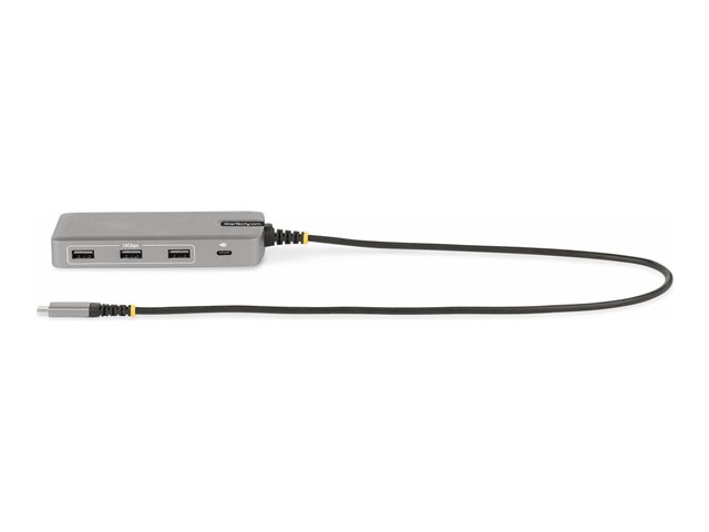 StarTech.com USB-C Triple-Monitor Multiport Adapter, Dual 4K 60Hz + 4k 30Hz HDMI & DisplayPort, 3-Port USB 10Gbps Hub, 100W Power Delivery Pass-Through, GbE, 2ft Cable, Mini Dock - Travel Laptop Docking Station (117B-USBC-MULTIPORT) - Docking station