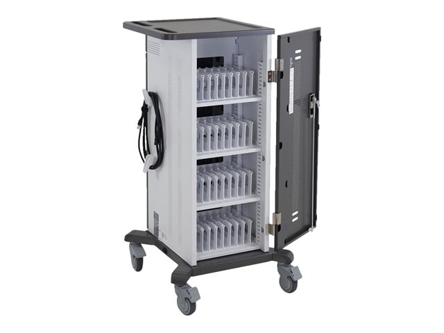 Ergotron YES35 - Cart (charge only) - for 35 mobile devices - lockable - grey, white - screen size: up to 10\"
