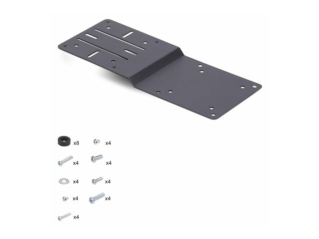 StarTech.com VESA Mounting Bracket for NUC/Thin Clients/Docking Stations - Mounting component (2 VESA mount brackets) - for thin client - steel - black - monitor