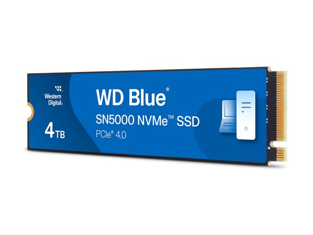 WD Blue SN5000 WDS400T4B0E-00BKY0 - SSD - 4 TB - internal - M.2 2280 - PCIe 4.0 x4 (NVMe)