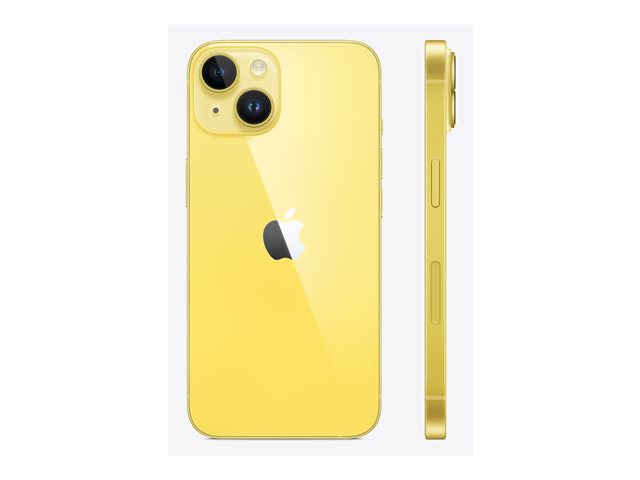Apple iPhone 14 - 5G smartphone - dual-SIM / Internal Memory 512 GB - OLED display - 6.1" - 2532 x 1170 pixels - 2x rear cameras 12 MP, 12 MP - front camera 12 MP - yellow