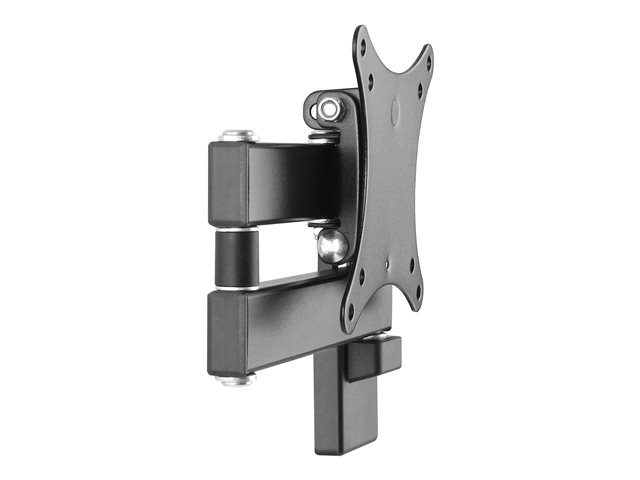 VISION Monitor Wall Arm Mount - LIFETIME WARRANTY - fits display 13-27\" with VESA sizes 75 x 75, 100 x 100 - sturdy cold-rolled steel - after-installation levelling - reach from wall 44-282 mm / 1.7-11\" - thumbscrews for fixing display - SWL 15 kg / 33 lb - black