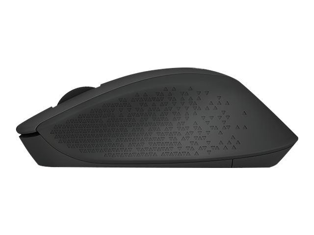 Logitech M280 - Mouse - right-handed - optical - 3 buttons - wireless - 2.4 GHz - USB wireless receiver - black