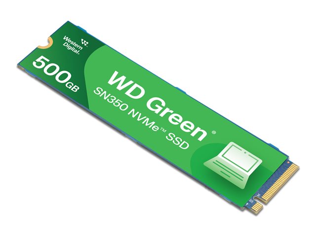 WD Green SN350 NVMe SSD WDS500G2G0C-00CDH0 - SSD - 500 GB - internal - M.2 2280 - PCIe 3.0 x4 (NVMe)