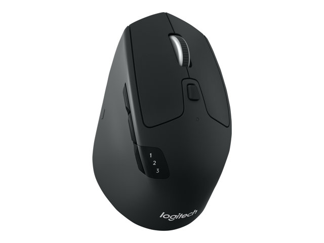 Logitech M720 Triathlon - Mouse - right-handed - optical - 7 buttons - wireless - Bluetooth, 2.4 GHz - USB wireless receiver