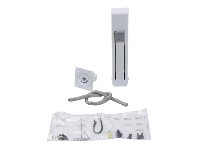 Ergotron WorkFit Single LD Monitor Kit - Mounting component (cart upgrade set) - for LCD display - white - screen size: up to 27\"