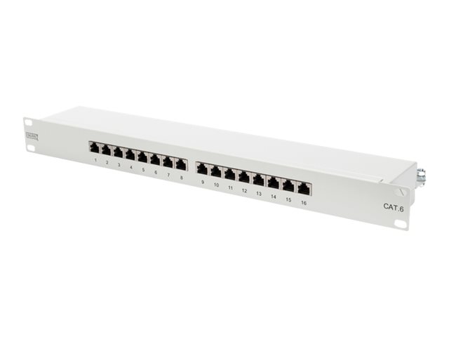 CAT 6 CLASS E PATCH PANEL SHIELDED 16