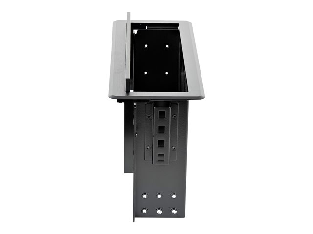 StarTech.com Dual-Module Conference Table Connectivity Box-Customizable - Mounting plate - black