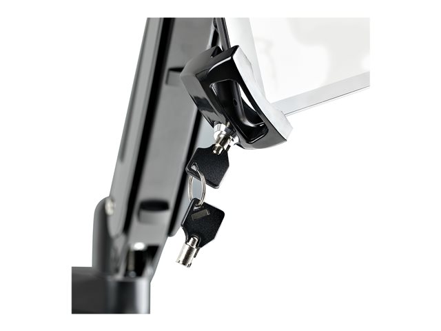 StarTech.com VESA Mount Adapter for Tablets 7.9 to 12.5in - Up to 2kg (4.4lb) - 75x75/100x100 VESA Patterns - Universal Anti-Theft Tablet VESA Mount Clamp - Secure Tablet Mount - Black - Mounting kit (tablet security holder, weighted plate) - for tablet - lockable - steel, plastic - black - screen size: 7.9\" - 12.5\" - arm mountable, stand mountable, VESA bracket mounting - for Apple 11-inch iPad Pro (1st generation, 2nd generation, 3rd generation)