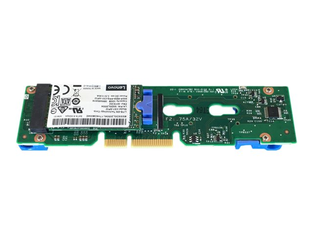 Lenovo ThinkSystem M.2 Enablement Kit - Storage controller - M.2 - SATA 6Gb/s - for ThinkSystem SD530, SE350, SN850, SR530, SR550, SR570, SR590, SR650, SR670, SR850, SR950