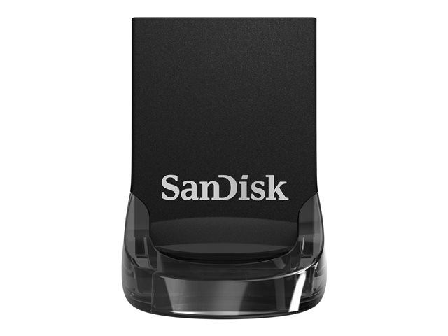 SanDisk Ultra Fit - USB flash drive - 32 GB - USB 3.1 - black (pack of 3)