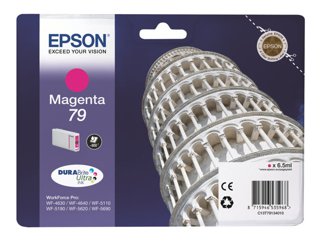 Epson 79 - 6.5 ml - magenta - original - ink cartridge - for WorkForce Pro WF-4630DWF, WF-4640DTWF, WF-5110DW, WF-5190DW, WF-5620DWF, WF-5690DWF
