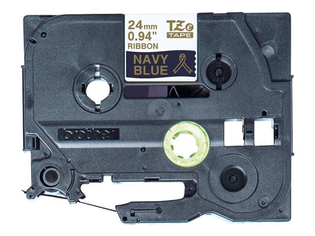 Brother TZe-Rn54 - Satin - gold on navy blue - Roll (2.4 cm x 4 m) 1 cassette(s) ribbon tape - for Brother PT-D600, P-Touch PT-3600, D600, D800, E550, P750, P900, P950, P-Touch EDGE PT-P750