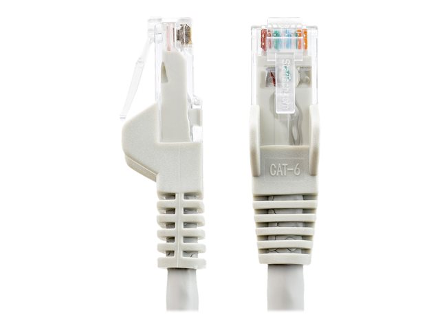 StarTech.com 3m LSZH CAT6 Ethernet Cable, 10 Gigabit Snagless RJ45 100W PoE Network Patch Cord with Strain Relief, CAT 6 10GbE UTP, Grey, Individually Tested/ETL, Low Smoke Zero Halogen - Category 6 - 24AWG (N6LPATCH3MGR) - Patch cable - RJ-45 (M) to