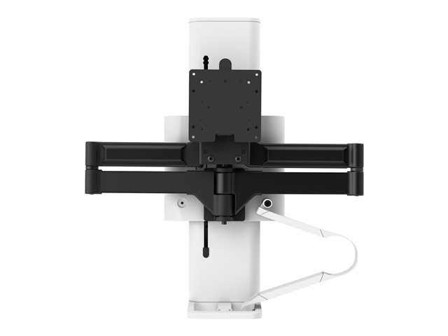 Ergotron TRACE - Mounting kit (pivot, base, VESA spacer, lift column, extension arms, 2-piece desk clamp, cable management channel) - Constant Force Technology - for LCD display - white - screen size: 21.5-38\"
