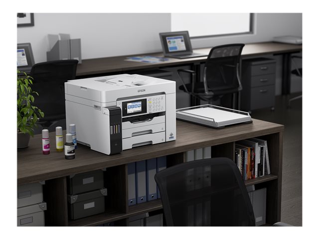 Epson EcoTank Pro ET-16680 - Multifunction printer - colour - ink-jet - A3 (media) - up to 25 ppm (printing) - 550 sheets - 33.6 Kbps - USB 2.0, LAN, Wi-Fi(ac), USB host