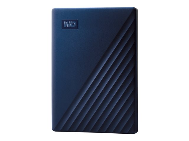 WD My Passport for Mac WDBA2D0020BBL - Hard drive - encrypted - 2 TB - external (portable) - USB 3.2 Gen 1 - 256-bit AES - midnight blue