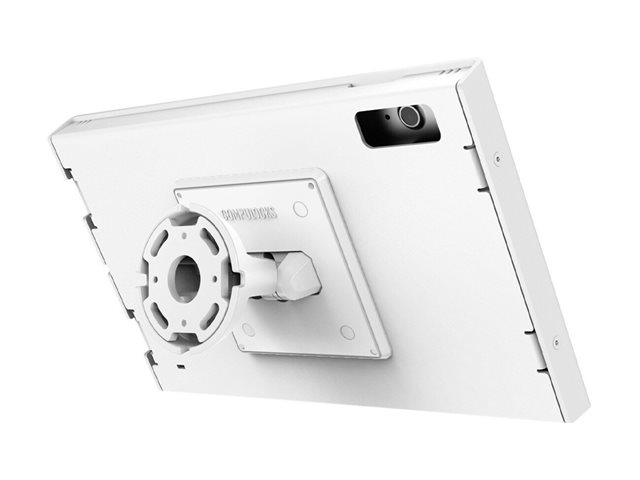 Compulocks iPad 10th-11th (A16) Gen Swell Enclosure Bow Tilting Wall Mount White - Mounting kit (enclosure, tilt wall mount) - exposed front/back camera and sensors - for tablet - aluminium - white - screen size: 10.9\" - for Apple 10.9-inch iPad Wi-Fi + Cellular, 10.9-inch iPad Air Wi-Fi, Wi-Fi + Cellular