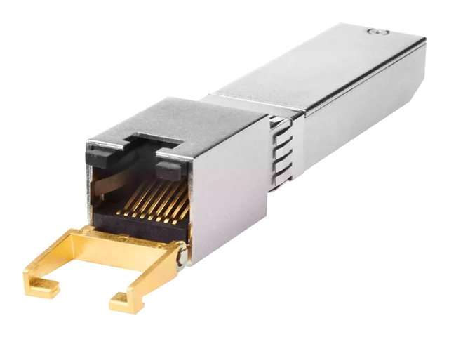 HPE - SFP+ transceiver module - 10GbE - 10GBase-T - RJ-45 - up to 30 m - for HPE SN2010M 25GbE, Virtual Connect Flex-10/10D, FlexFabric 10Gb/24-Port