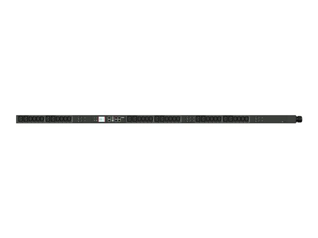 OUTLET METERED AND OUTLET SWITCHED IPDU: 3-PHASE WYE 400V AC 32A 36 OUTLETS: 24X IEC C13 12X IEC C19 PLUG: IEC 60309 32A 3P+N+PE 22.2KVA ZERO U