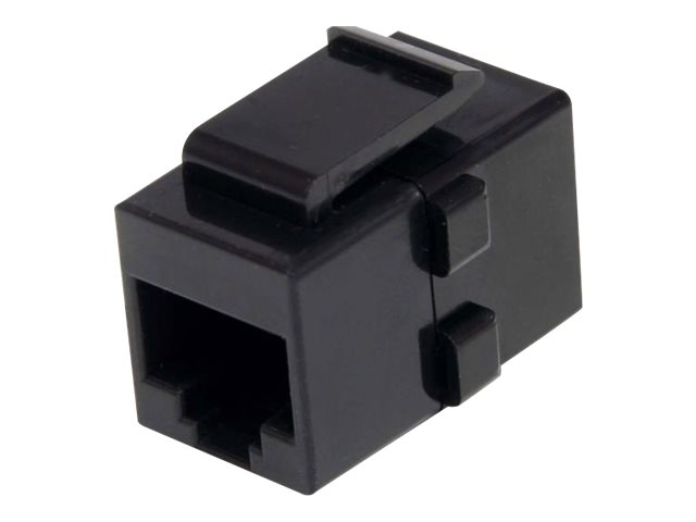 StarTech.com Cat 6 RJ45 Keystone Jack Network Coupler - F/F (C6KEYCOUPLER) - Network coupler - RJ-45 (F) to RJ-45 (F) - CAT 6 - black