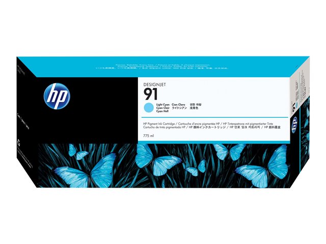 HP 91 775ML LIGHT CYAN INK CARTRIDGE