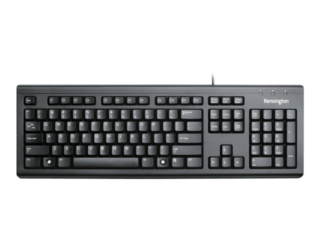 Kensington ValuKeyboard - Keyboard - USB - UK - black