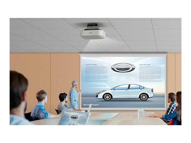 Epson EB-PU1006W - 3LCD projector - 6000 lumens (white) - 6000 lumens (colour) - WUXGA (1920 x 1200) - 16:10 - 1080p - LAN - white