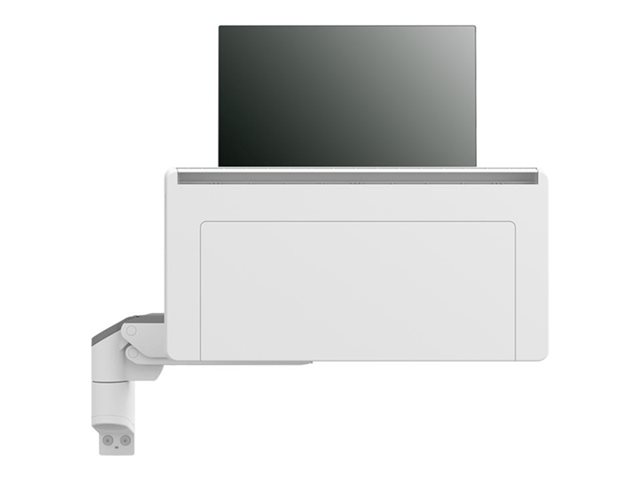 Ergotron CareFit Combo Arm with Worksurface - Mounting kit (articulating arm, wall mount base, pull-out keyboard tray with integrated worksurface, track mount adapter) - modular - for LCD display / keyboard - plastic, aluminium - white - screen size: up to 27\" - wall-mountable