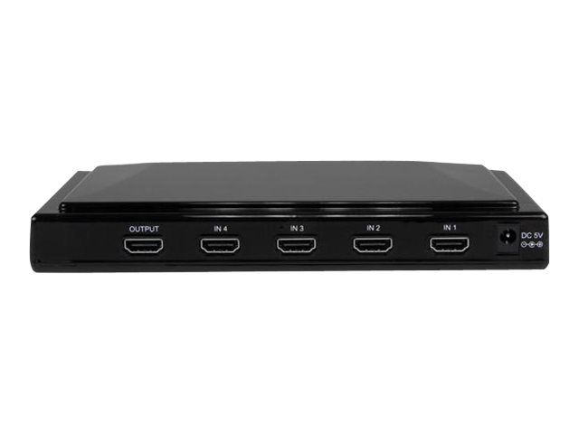 StarTech.com 4-to-1 HDMI Video Switch with Remote Control - Video/audio switch - 4 x HDMI - desktop - VS410HDMIE - Video/audio switch - 4 x HDMI - desktop - for P/N: SVA5M3NEUA