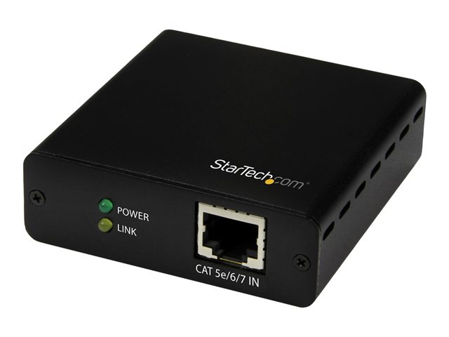 StarTech.com 3 Way HDMI Splitter - HDBaseT Extender Kit w/ 3 Receivers - 1x3 HDMI over CAT5e / CAT6 Splitter - 3 Port HDBaseT HDMI Extender - Up to 4K (ST124HDBT) - Video/audio extender - up to 70 m