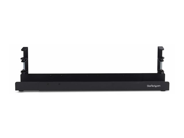 StarTech.com Under Desk Cable Management Tray, Clamp-on Installation - Cable management tray - under-desk mountable - black - 80 cm