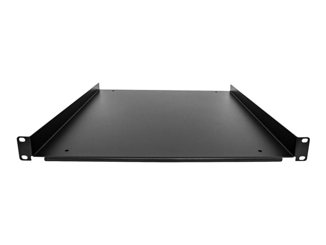StarTech.com 1U Fixed Server Rack Mount Shelf, 20in Deep Steel Universal Cantilever Tray for 19\" AV/Data/Network Equipment Rack with Cage Nuts & Screws, 55lbs Weight Capacity, 20\" Deep - 1U Network Rack Shelf - Rack shelf - 1U - 19\"