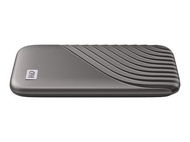 WD My Passport SSD WDBAGF5000AGY - SSD - encrypted - 500 GB - external (portable) - USB 3.2 Gen 2 (USB-C connector) - 256-bit AES - space grey