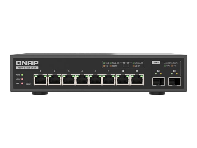 QSW-L3208-2C6T 6 PORTS 10GBPS 2 PORTS 10
