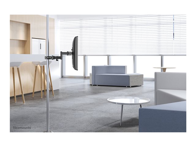 Neomounts FL40-450BL11 - Mounting kit (pole mount) - full-motion - for TV - black - screen size: 17\"-32\"