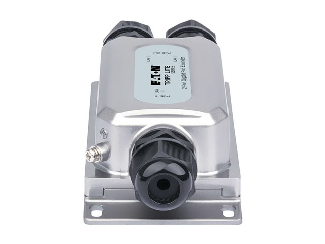 Eaton Tripp Lite Series 2Port Gigabit waterproof Hardened and vandal-proof PoE extender/Repeater, 95W in 2x 30W out, IP67 and IK10, 100M - Network extender - 1GbE - 10Base-T, 100Base-TX, 1000Base-T - RJ-45 / 2 x RJ-45 - up to 100 m