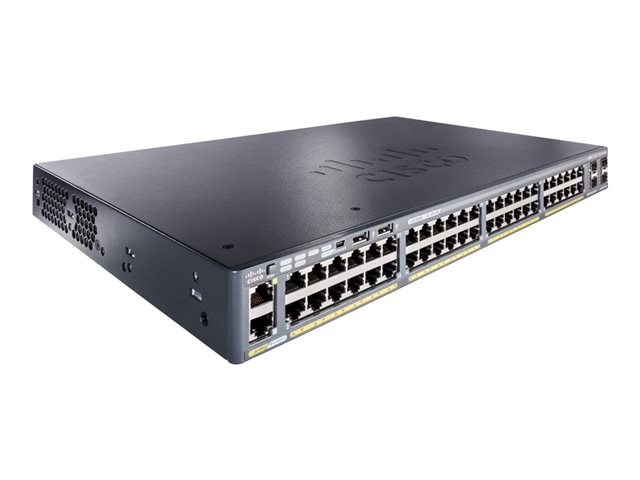 Cisco Catalyst 2960X-48FPD-L - Switch - Managed - 48 x 10/100/1000 (PoE+) + 2 x 10 Gigabit SFP+ - desktop, rack-mountable - PoE+ (740 W)