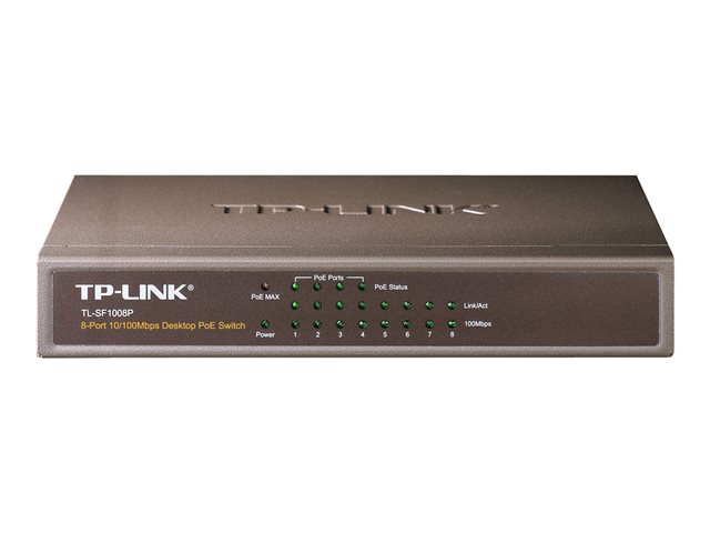 TP-Link TL-SF1008P - Switch - 4 x 10/100 (PoE) + 4 x 10/100 - desktop - PoE