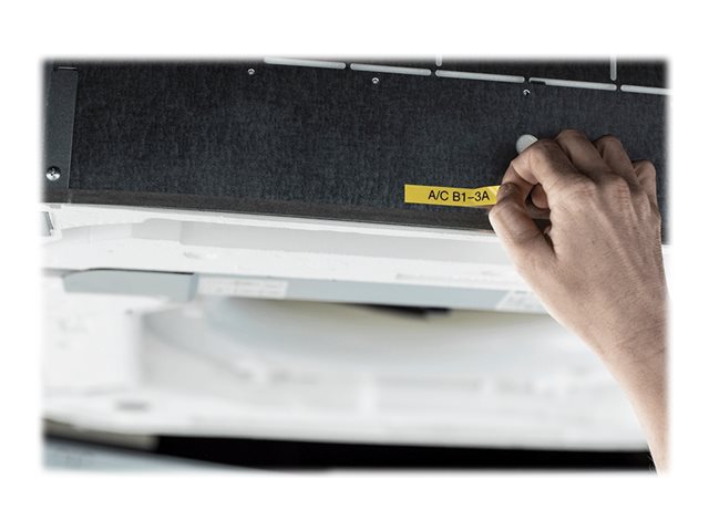 Brother P-Touch PT-E110VP - Labelmaker - B/W - thermal transfer - Roll (1.2 cm) - 180 dpi - up to 20 mm/sec - cutter - 2 line printing - black, orange