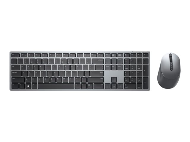 Dell Pro Plus Keyboard and Mouse KM7321W - Keyboard and mouse set - wireless - 2.4 GHz, Bluetooth 5.0 - AZERTY - French - titan grey - with 3 years NBD Advance Exchange - for Precision 7560, XPS 13 9310, 15 9510