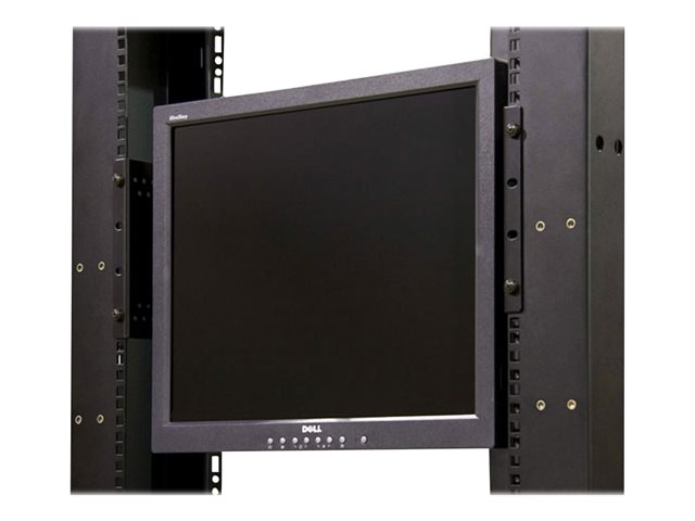 StarTech.com 4U Universal VESA LCD Monitor Mounting Bracket for 19-inch Rack or Cabinet - TAA Compliant - Cold-Pressed Steel Bracket (RKLCDBK) - Mounting kit - for LCD display - solid cold pressed steel - black - screen size: 19\" - for P/N: CABSCRWS1224, RK2433BKM, RK2537BKM, RK3236BKF, RK4236BKB, RK4242BK24, RK4242BK30