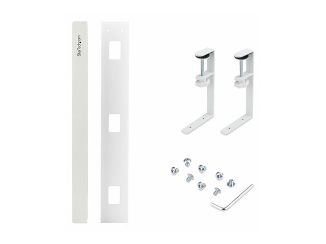StarTech.com Under Desk Cable Management Tray, Clamp-on Installation - Cable management tray - under-desk mountable - white - 120 cm