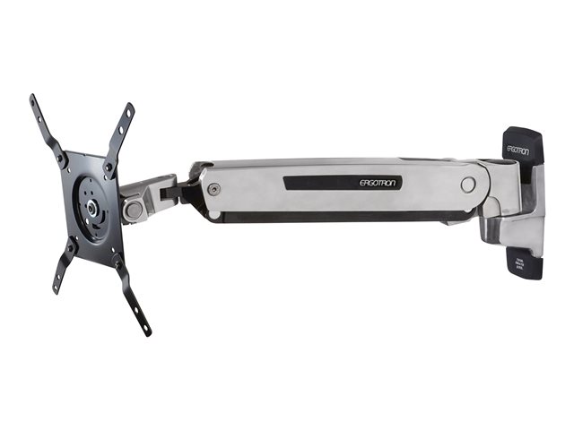 Ergotron Interactive Arm LD - Mounting kit (articulating arm, VESA adapter, wall mount bracket) - Constant Force Technology - for LCD display - aluminium - black trim, polished aluminium - screen size: up to 42\"